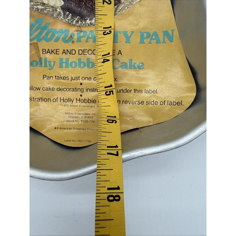 Vintage 70s Wilton Holly Hobbie Cake Pan w/‎ Instruction Sheet Cottage Core